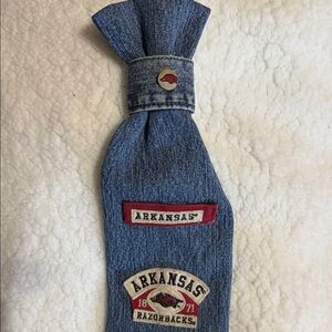Arkansas Razorbacks Denim Tie with Patches - Blue